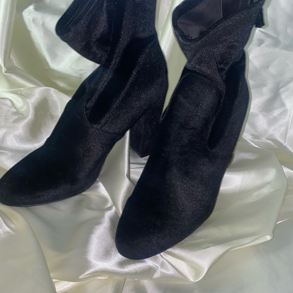 Steve Madden velvet bootie